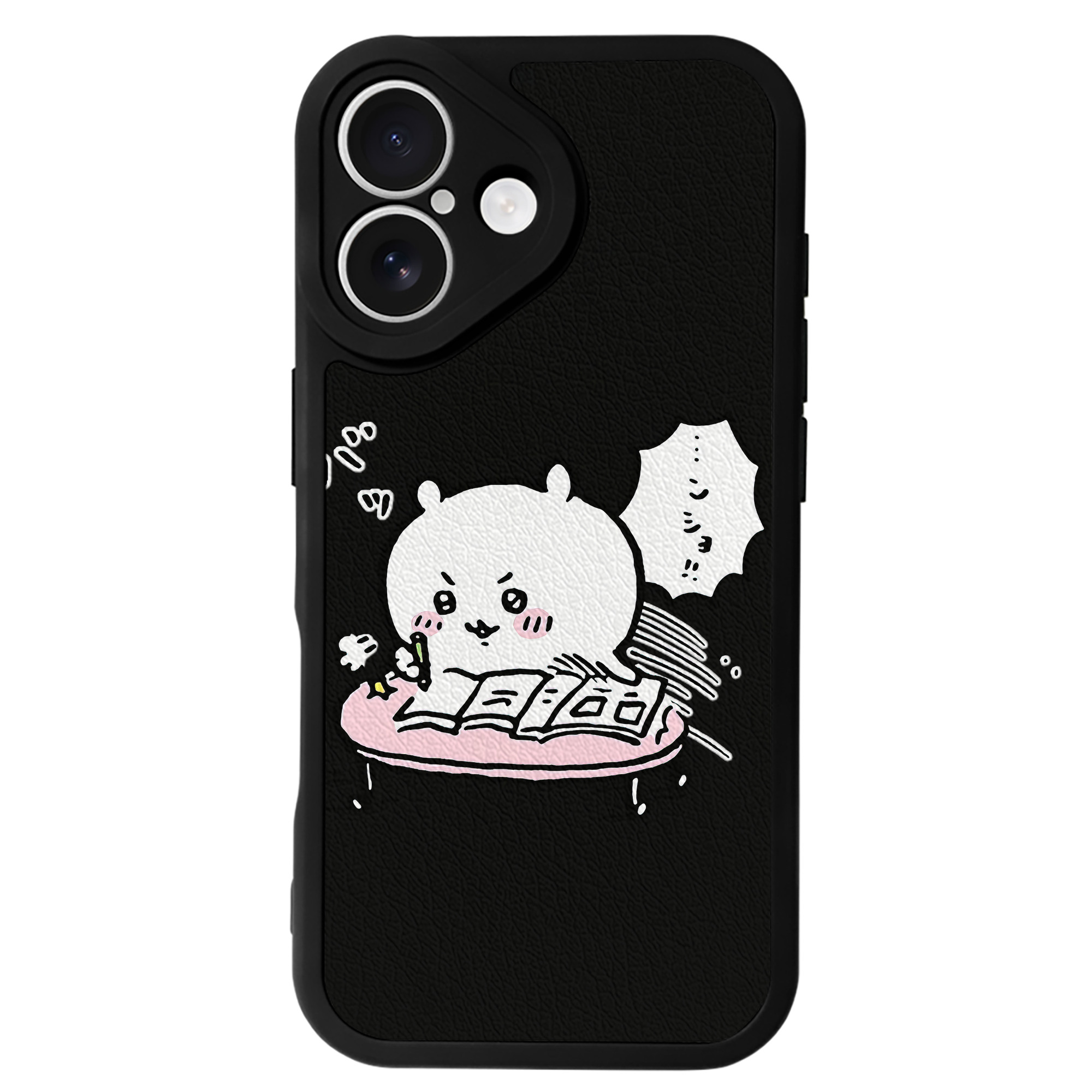 （画像用） ちいかわ ちいかわ Chii-kawa chiikawa 【iPhone 16シリーズ対応】シリコンスマホケース（レザー調） 材質：シリコン